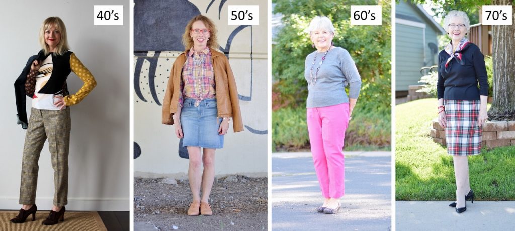 Plaid Collaboration with women in their 40's, 50's, 60's & 70's.