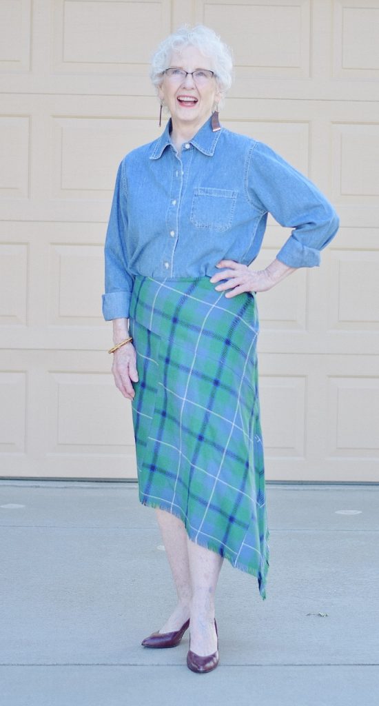 Chambray Shirt 1 (With a Skirt) - Jodie's Touch of Style