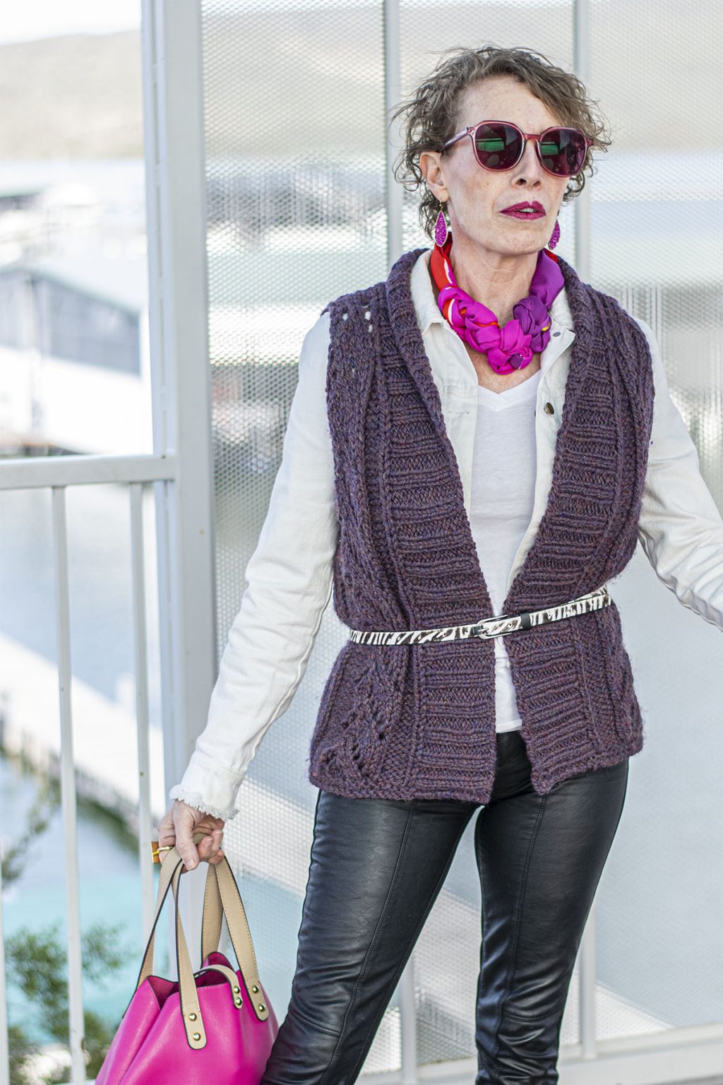 How to Wear a Sweater Vest in a Modern Way & Ageless Style Link Up