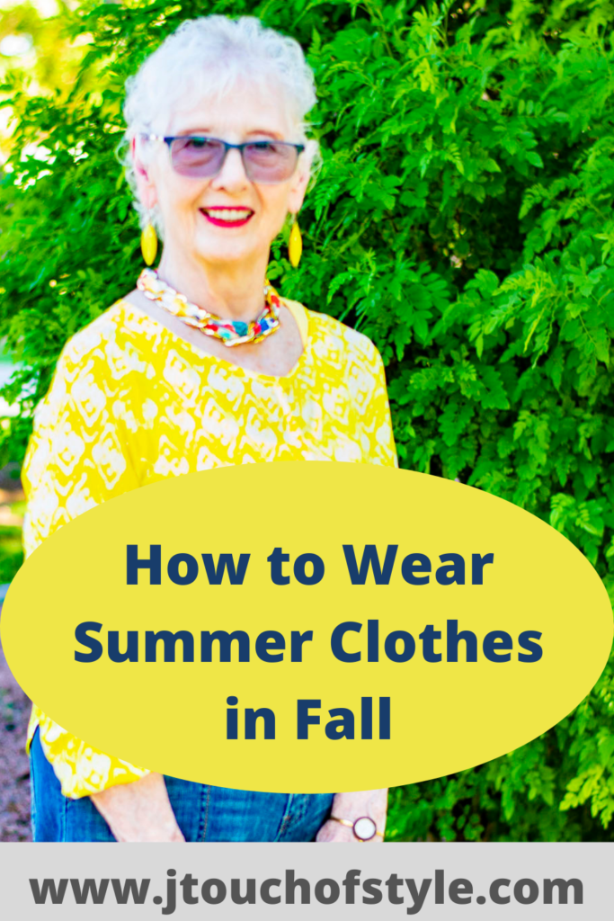 How to wear summer clothes in fall