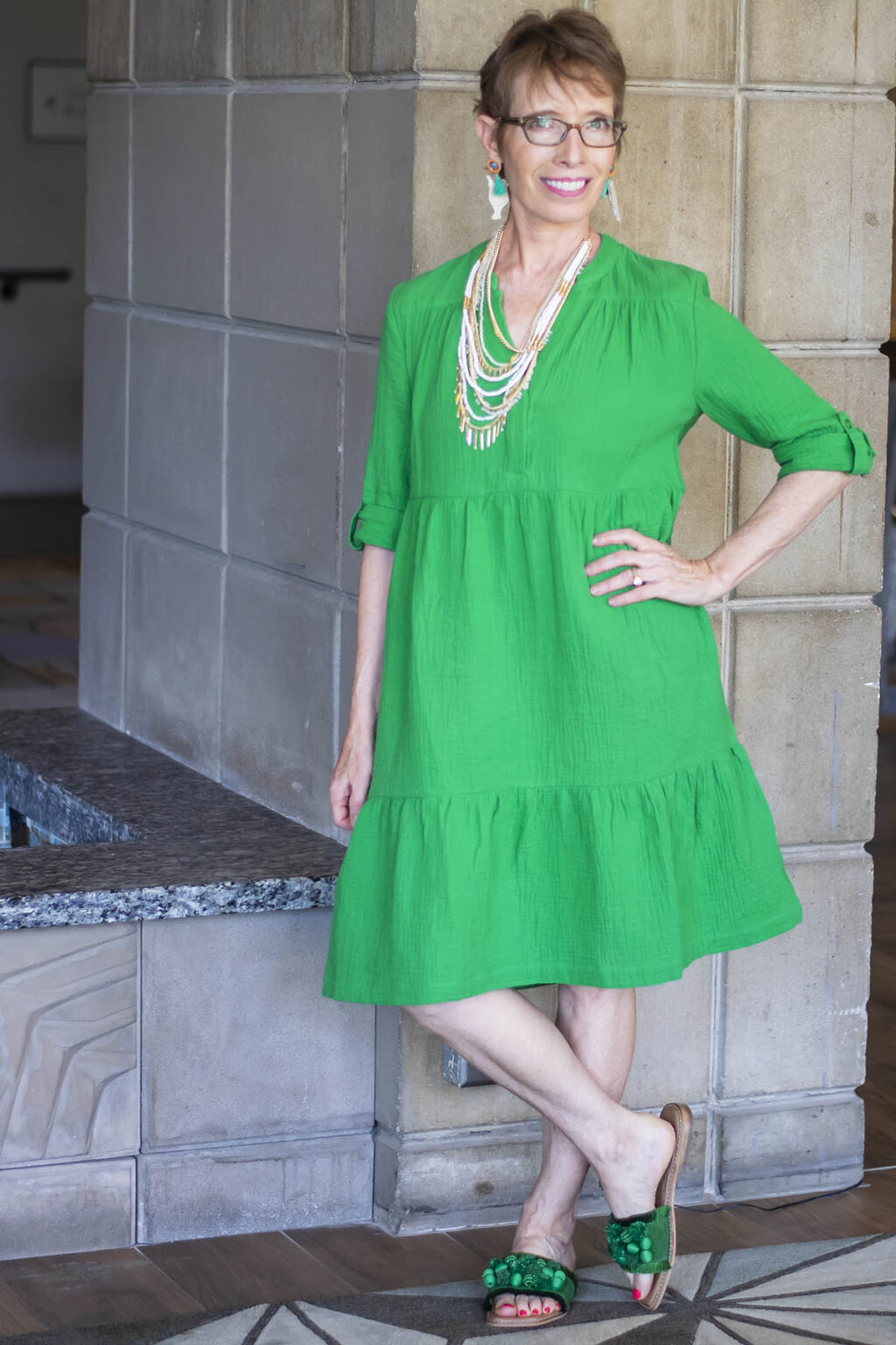 how to style tiered dress