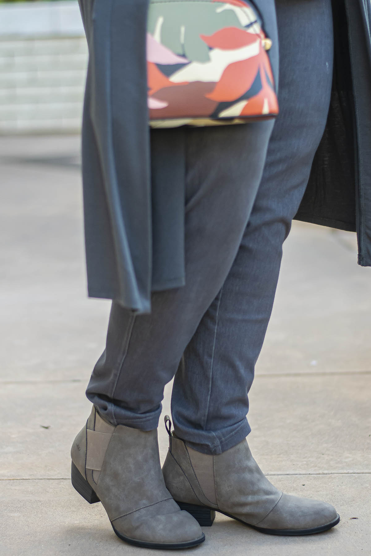 Grey jeans and booties