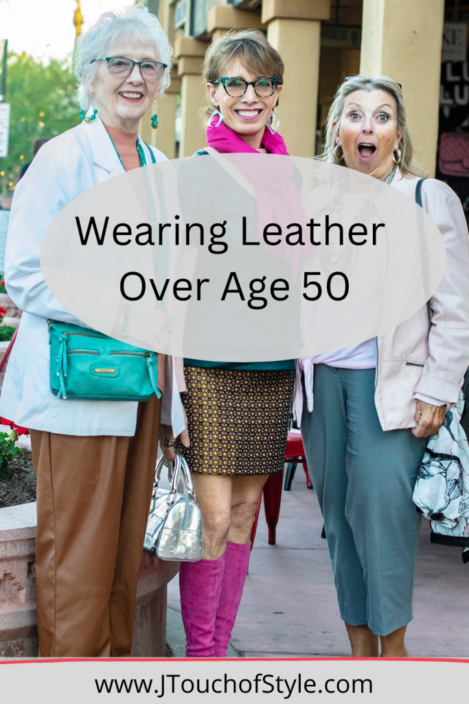 Wearing leather over age 50