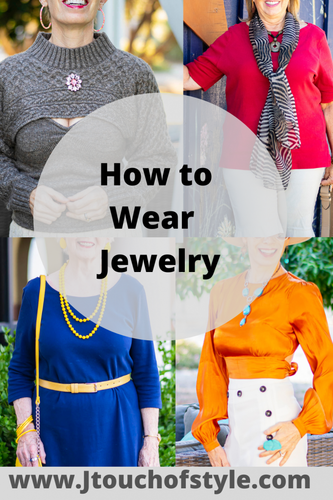 Examples of how to wear jewelry to compliment your look