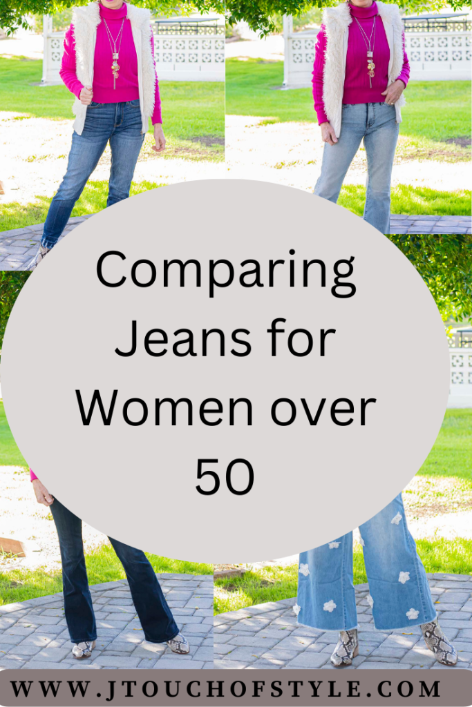 Best jeans for 50 year old woman comparison